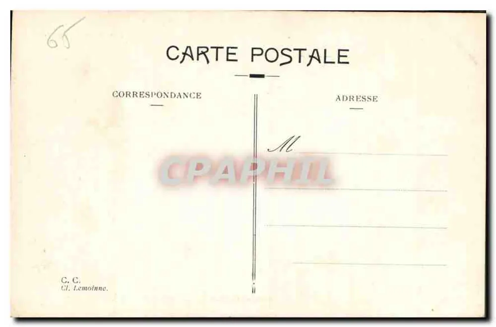 GAVARNIE — Les Trois Sœurs, die Türme von Marboré (Höhe 3.018 m.) — C. C. Lemoinne, Nr. 100 - Rückseite