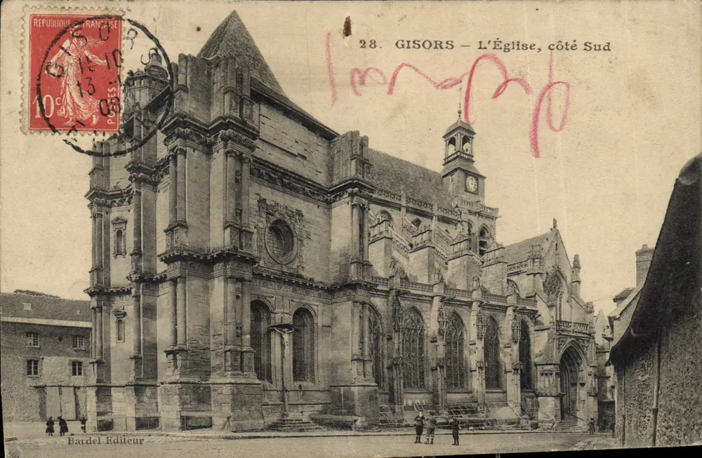 Gisors — A Igreja, lado Sul — Editor Bardel - Frente