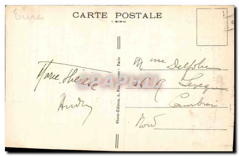 Évreux (Eure) — Die Kathedrale — Der Nordportal — Photo-Édition, 6, Rue Sérétie - Paris - Rückseite