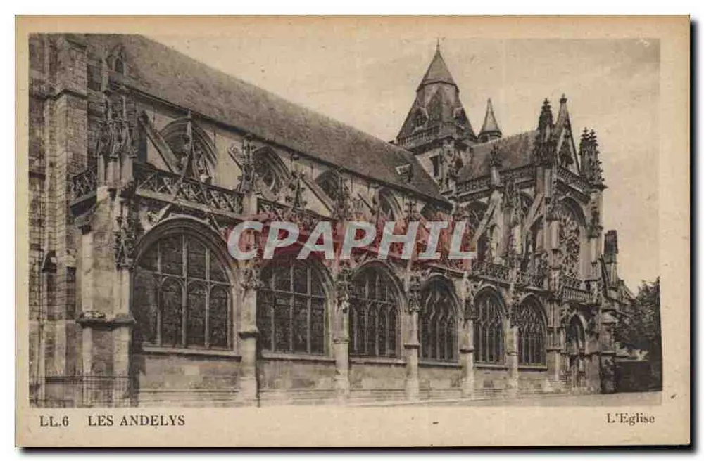 Les Andelys — A Igreja — CIH des Arts Photomécaniques, Paris - Frente