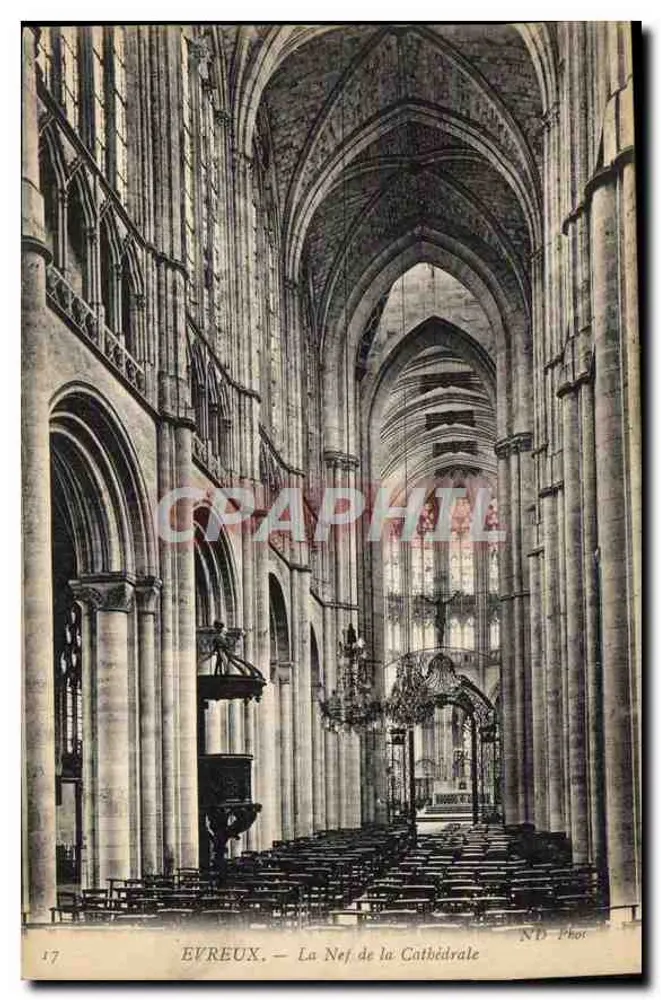 Évreux — A Nef da Catedral — ND-Phor n°17 - Frente