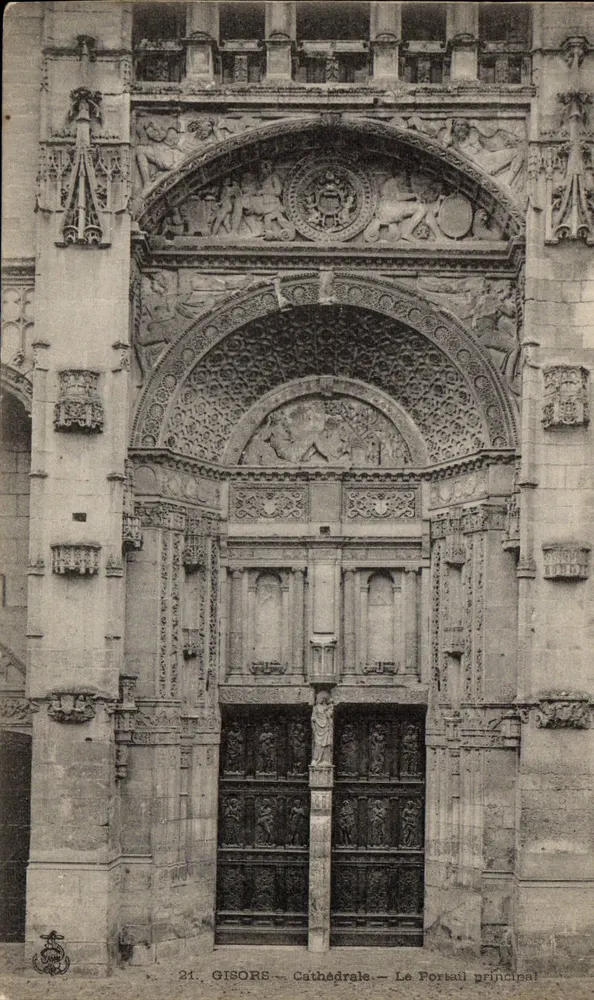 Gisors — Catedral — Portal principal — Editor: 21 - Frente