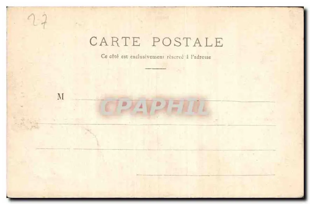 Évreux — A Catedral — Editor não identificado, número de série não visível - Verso
