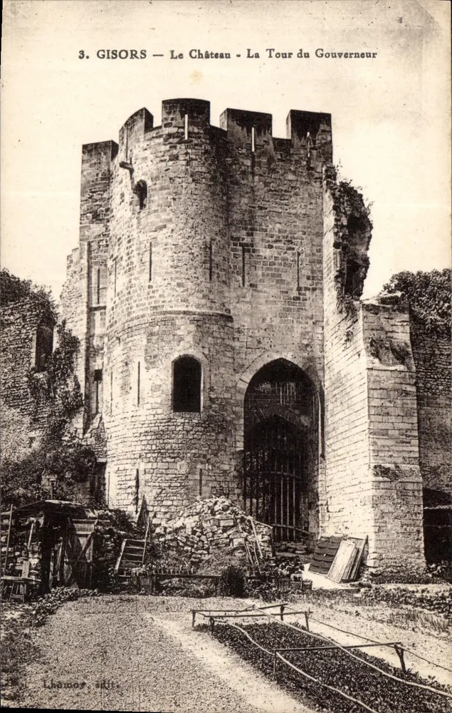 Gisors — Das Schloss — Die Turm des Gouverneurs — Lhamor, Serie 3 - Vorderseite