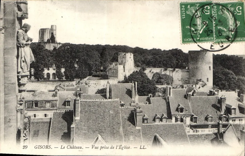 Gisors — Das Schloss — Blick vom Kirchturm — LL. - Vorderseite