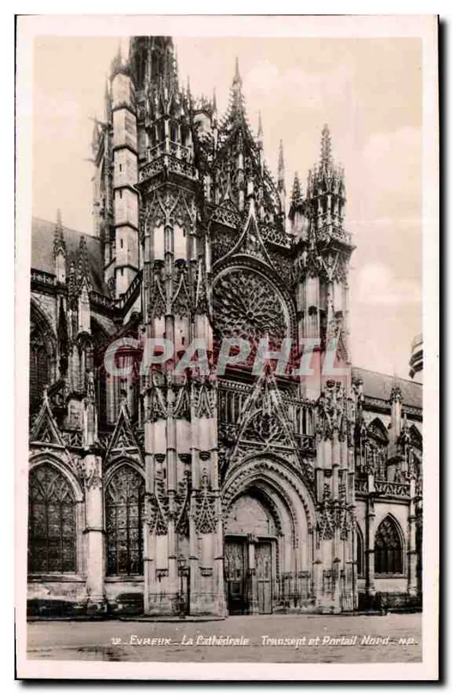 Évreux - Die Kathedrale - Transept und Nordportal - n°12 - Vorderseite