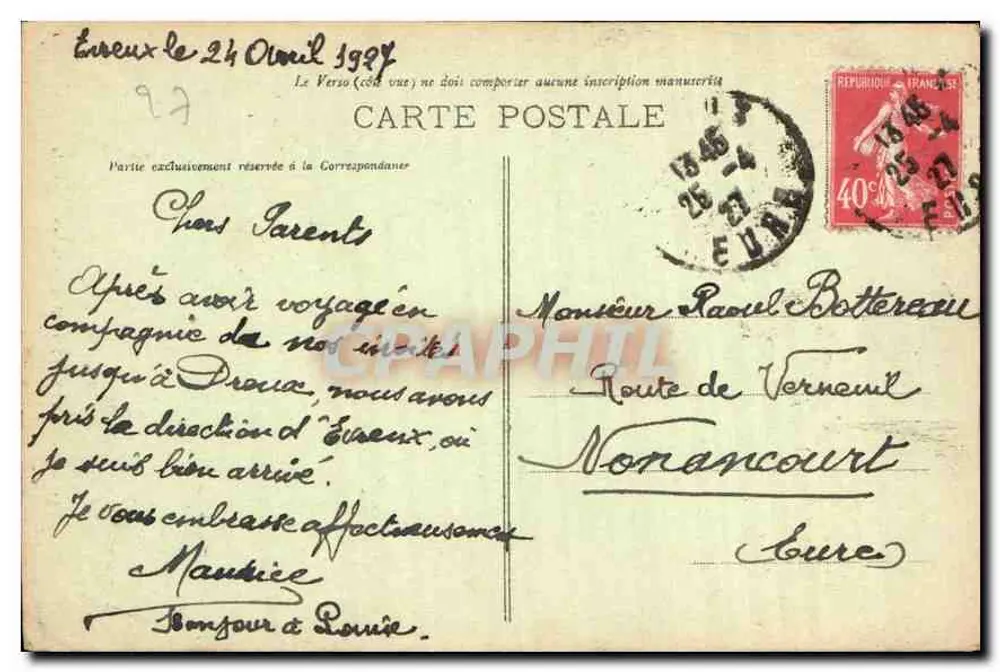 Évreux (Eure) - A Abside da Catedral — G. Foucault, editor, Dreux, n°31 - Verso