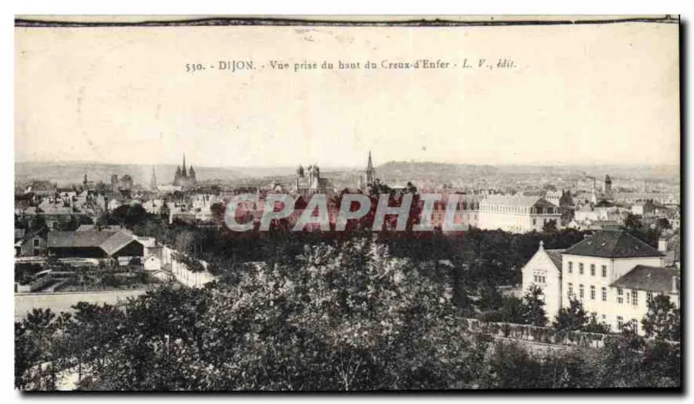Dijon — Ansicht vom Gipfel des Creux-d'Enfer — L. V., Verlag - Vorderseite