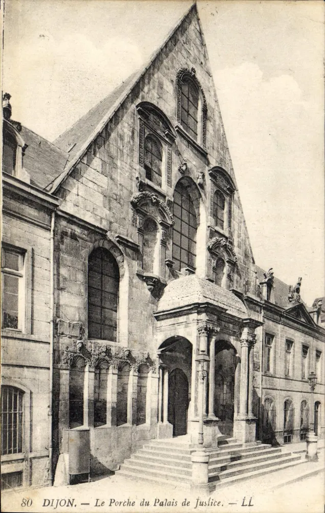 Dijon — Der Portal des Palasts der Gerechtigkeit — LL - Vorderseite