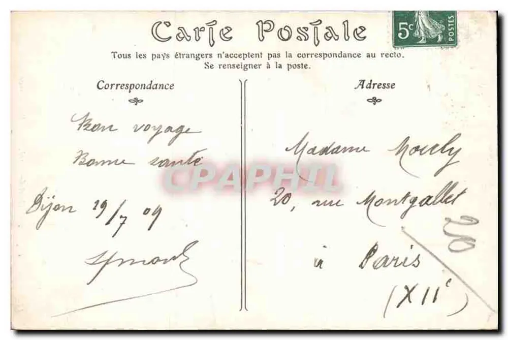 Dijon — Hotel de Vogue, Porta Renascentista — ND Phot - Verso