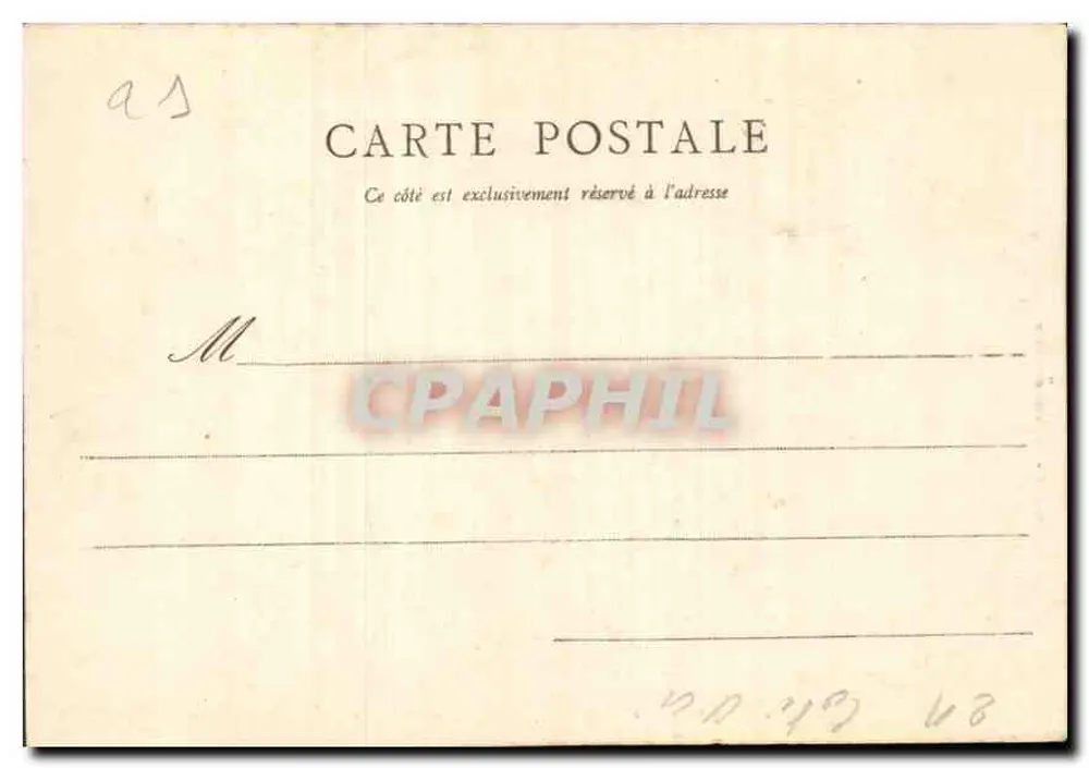 Dijon — O Poço de Moisés — editor não identificado, n° de série 10 - Verso