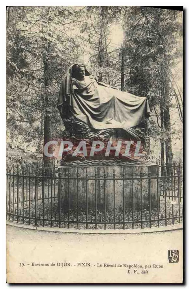 Umgebung von DIJON - FIXIN - Das Erwachen Napoleons, von Rude - L. V., Verlag - Vorderseite