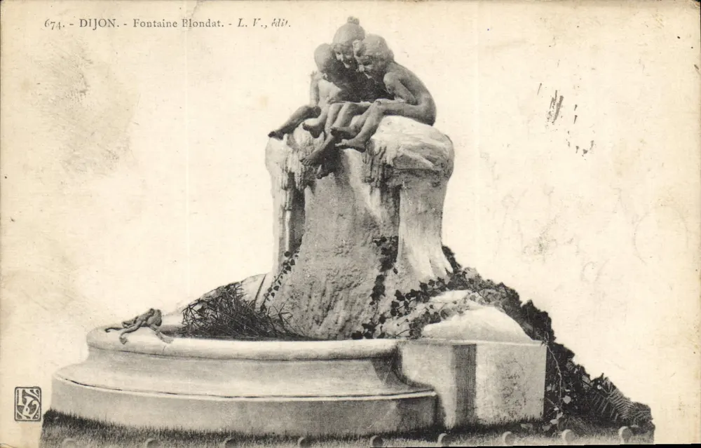 Dijon - Fontaine Blondat — L. F., edição n°674 - Frente