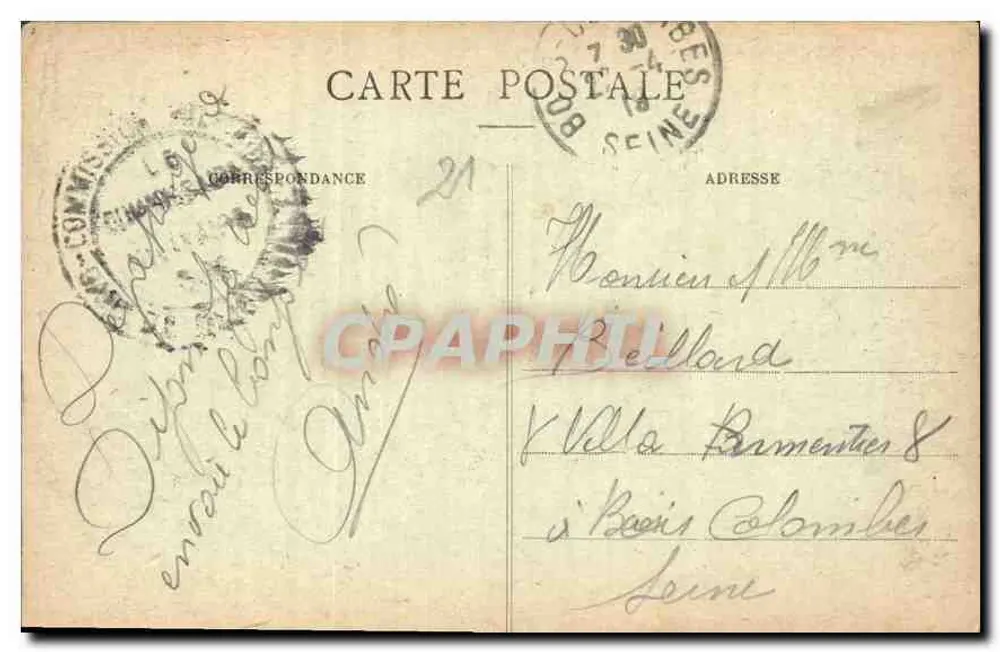 Dijon - Fontaine Blondat — L. F., edição n°674 - Verso