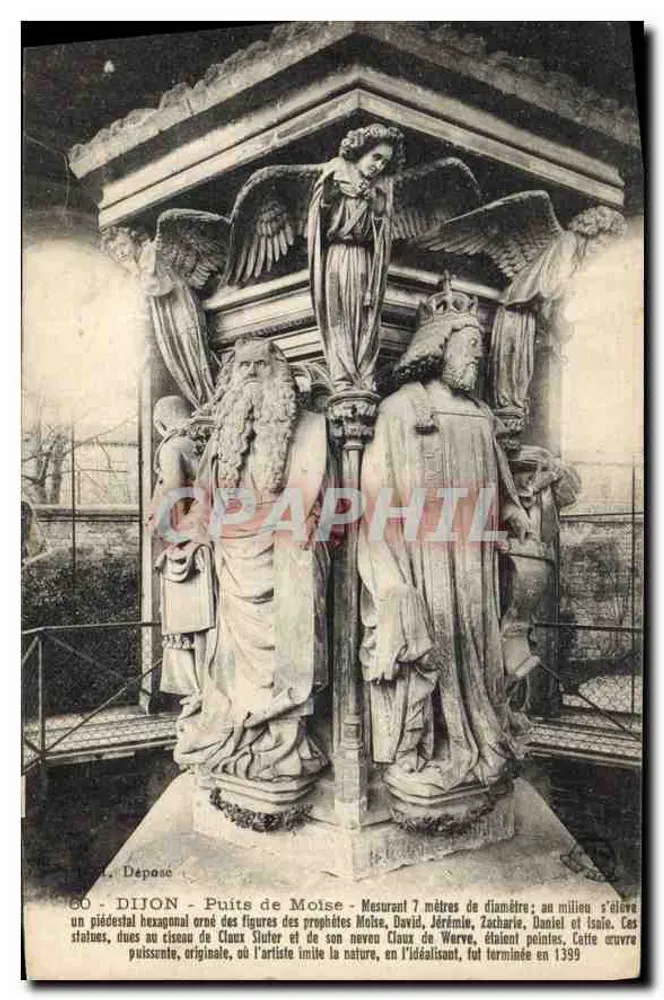 Poço de Moisés em Dijon — obra de Claus Sluter e seu sobrinho Claus de Werve — terminada em 1399 - Frente