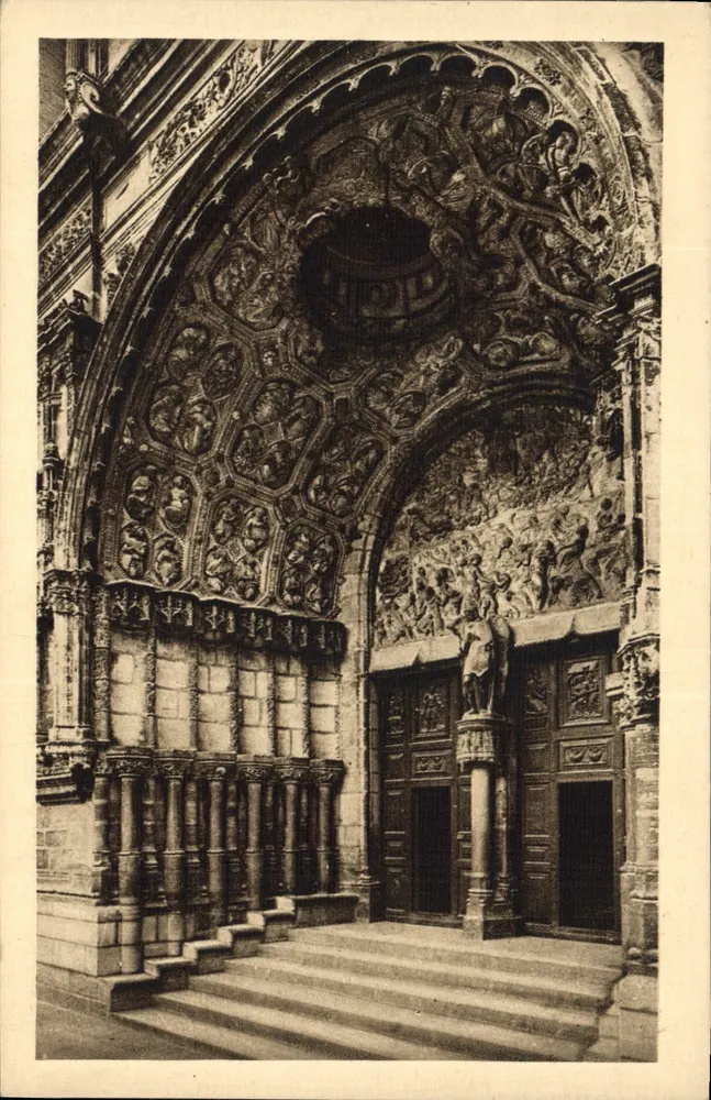 Dijon - Kirche Saint-Michel — Portal des Jüngsten Gerichts — L. V., publ. - Vorderseite