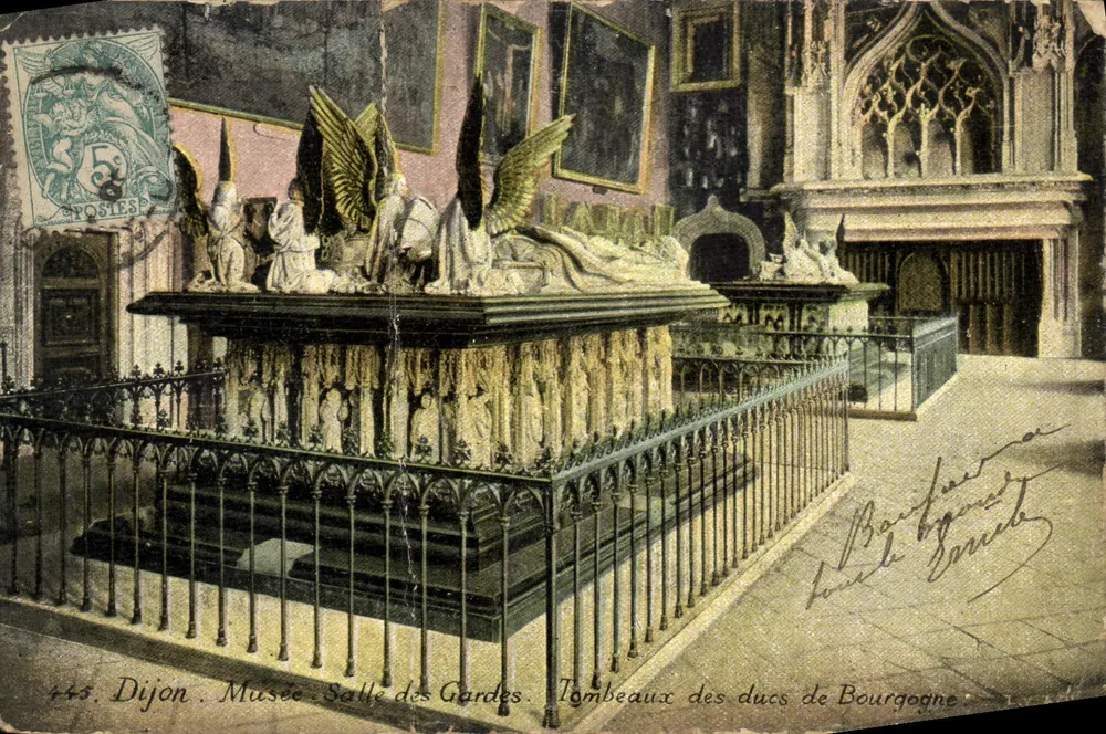 Dijon. Musée. Salle des Gardes. Tombeaux des ducs de Bourgogne — éditeur AQUA-PHOTO L.V. & Cie, n° 443 - Vorderseite