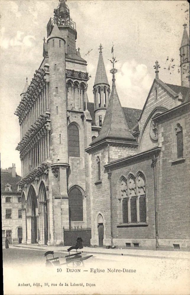 Dijon — Igreja de Nossa Senhora — Aubert, editor, 10, rue de la Liberté, Dijon - Frente