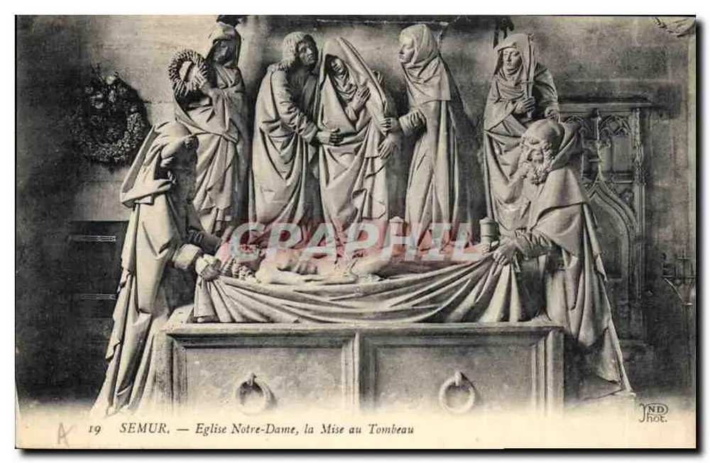 Semur — Kirche Notre-Dame, Die Beisetzung — JND Phot. - Vorderseite