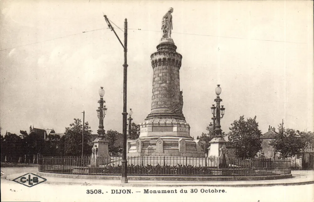 Dijon — Monument do 30 de Outubro — C-L-B, n° 3508 - Frente