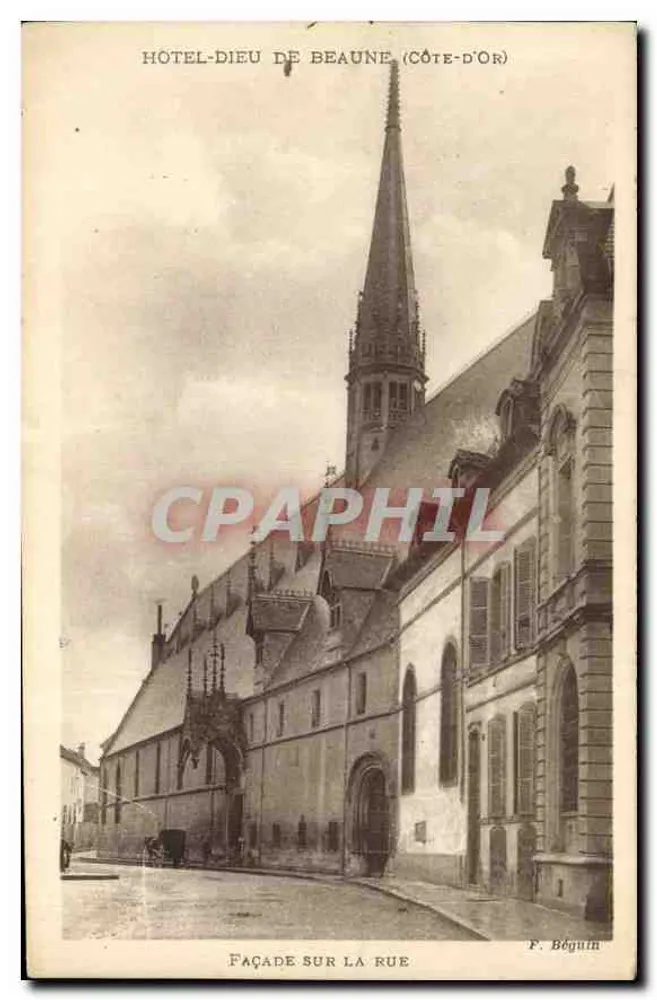 Hôtel-Dieu de Beaune (Côte-d'Or) — Fassade auf der Straße — F. Béguin - Vorderseite