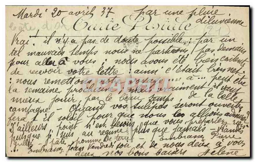 Dijon — O Poço de Moisés (Claus Sluter) — LL. n° 102 - Verso