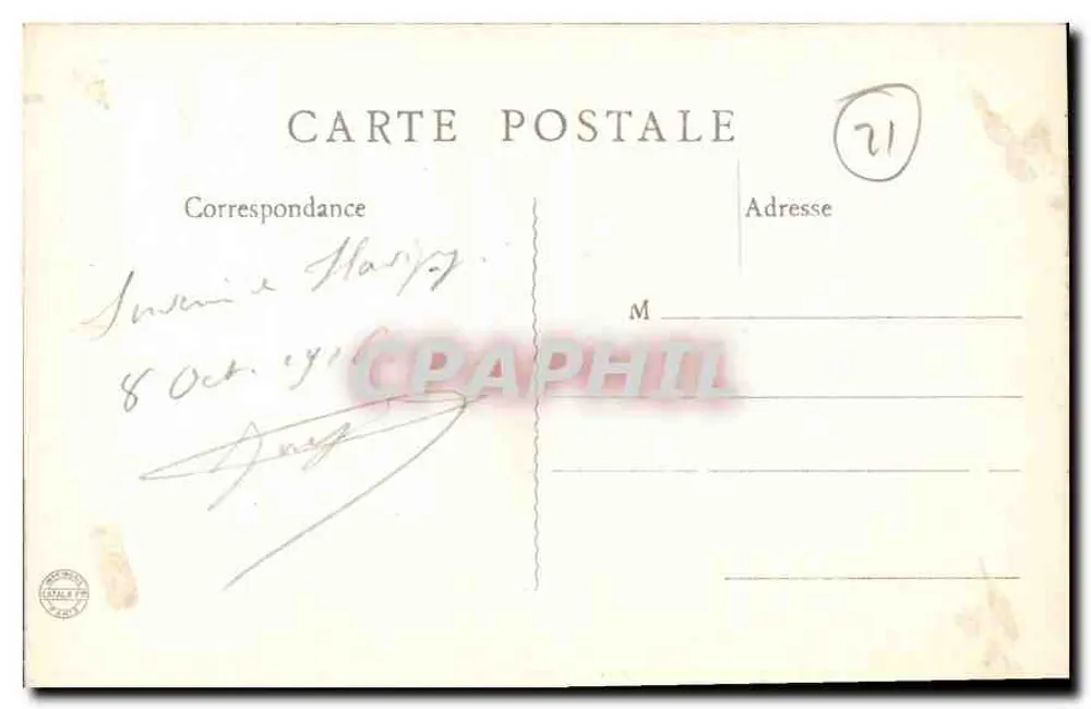 Reste der Abteikrypta - Flavigny (Côte-d'Or) — Außenansicht — Sammlung J. Le Flavigny - Rückseite