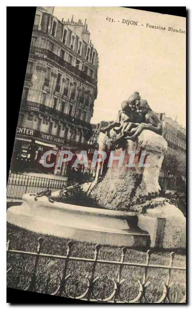 Dijon - Fontaine Blondat — n° de série 673 - Frente