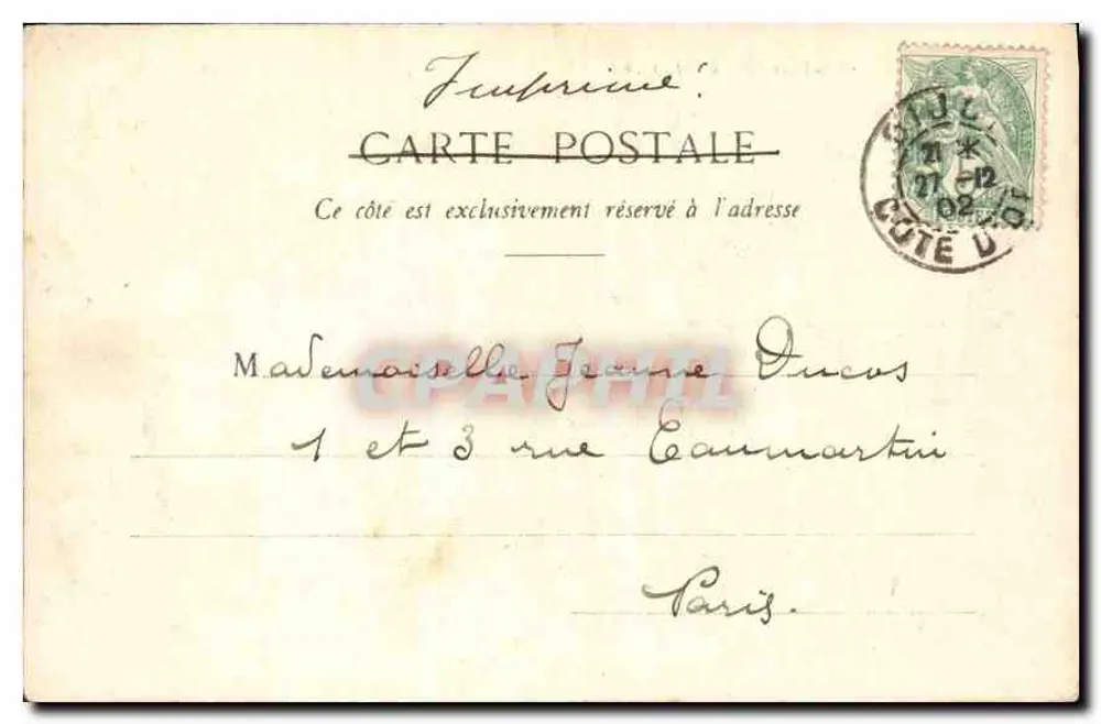 Combe de Lavaux — Côte-d'Or — L. V., editor - Verso