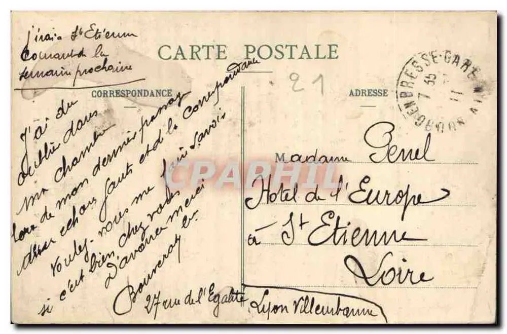 Dijon — Igreja de Nossa Senhora — L. V., editor - Verso