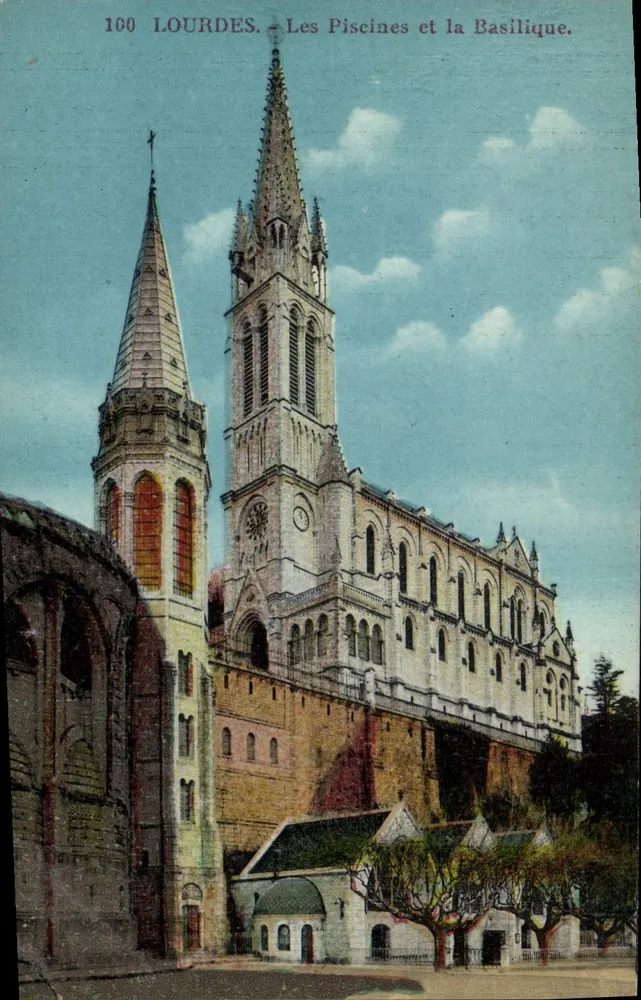 Lourdes — As Piscinas e a Basílica — Editor do Palácio do Reino - Frente