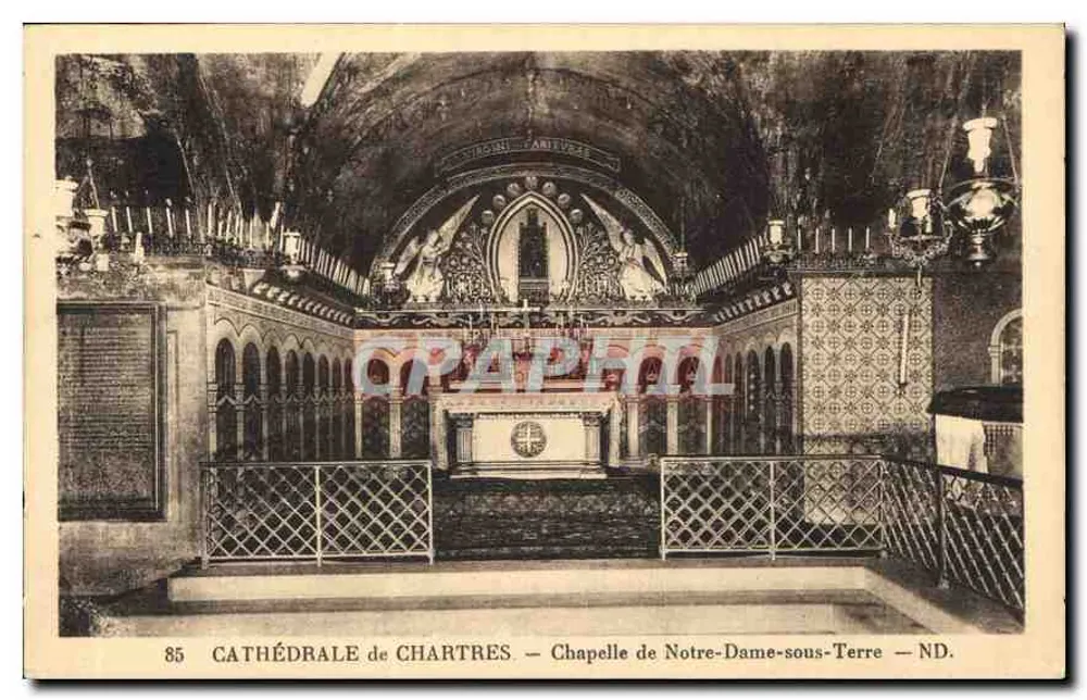 Kathedrale von Chartres — Kapelle Notre-Dame-sous-Terre — Moderne Ansichtskarte n°85 - Vorderseite