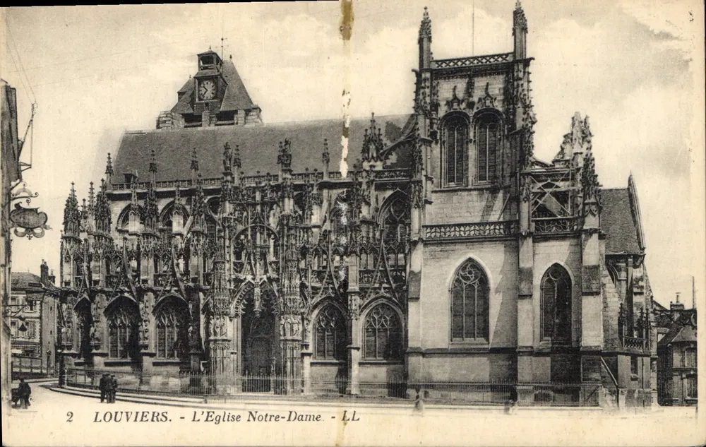Louvières - A Igreja de Nossa Senhora - LL - Frente