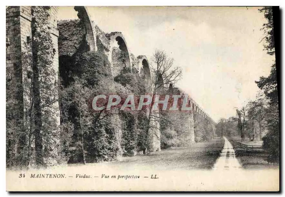 Maintenon — Viaduto — Vista em perspectiva — LL. - Frente
