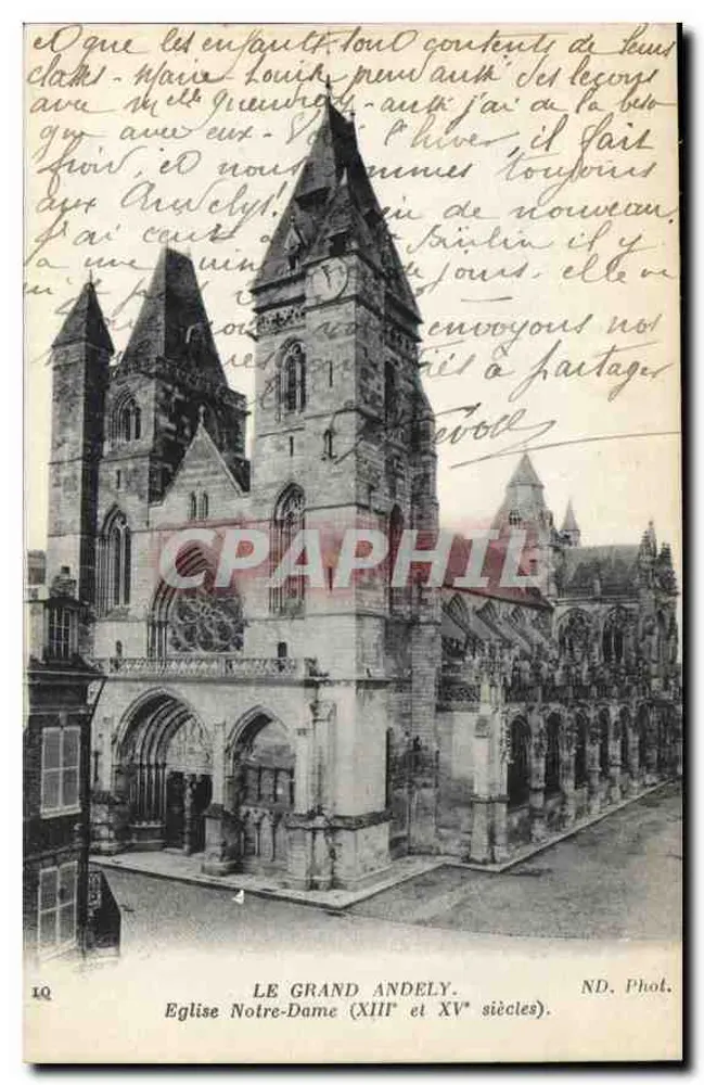 Le Grand Andely — Kirche Notre-Dame (13. und 14. Jahrhundert) — ND. Phot. n°10 - Vorderseite