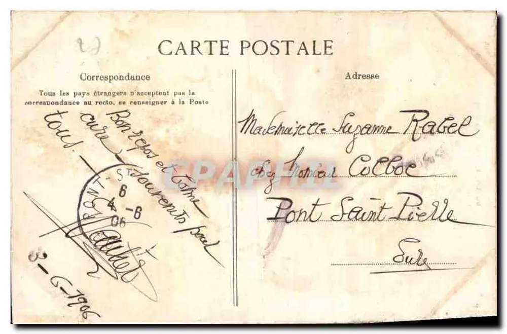 Gisors — Die Kathedrale, Ansicht aus den Türmen — Verlag A. Baudet, Gisors (Eure) — n°23 - Rückseite