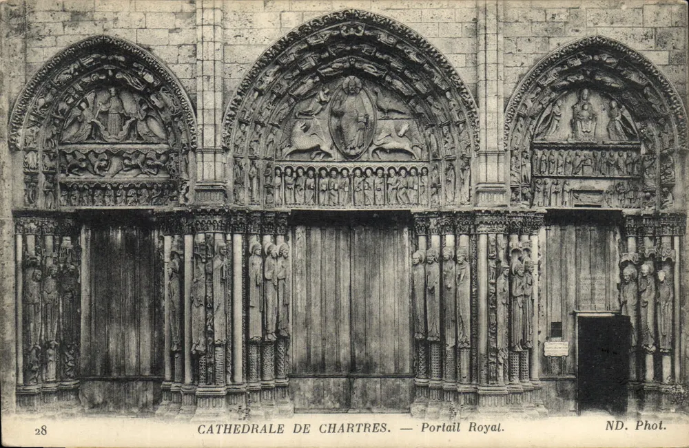 Catedral de Chartres — Portal Real — ND. Fot. — n° 28 - Anverso