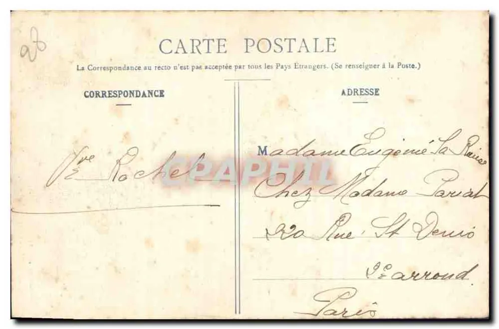 Kapelle St-Louis - Grab der Kinder des Grafen von Paris — Ch. Foucault, Verlag, Dreux - Rückseite