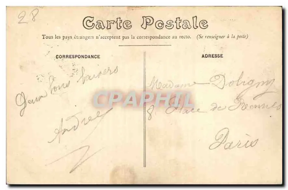 Chartres visto de cima — A Catedral — NG 198 - Verso