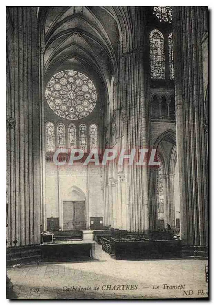 Catedral de CHARTRES — O Transepto — ND Photo - Frente