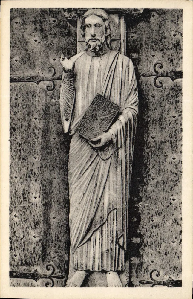 Lehrender Christus — Südtor, 13. Jahrhundert — Ét. Houvet - Vorderseite