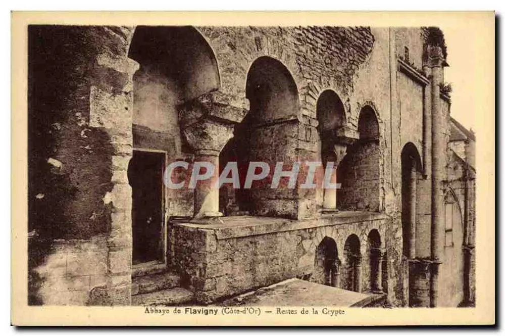 Abadia de Flavigny (Côte-d'Or) — Restos da Cripta - Frente