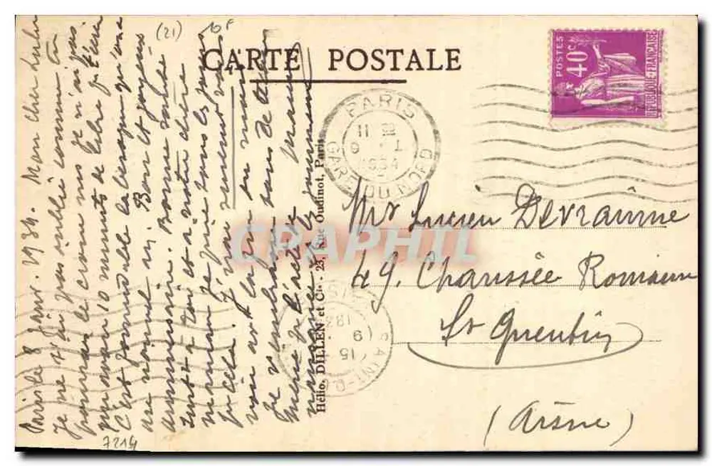 Notre-Dame-de-Domois — Estátua de N.-D. de Domois, por Ouges - Verso