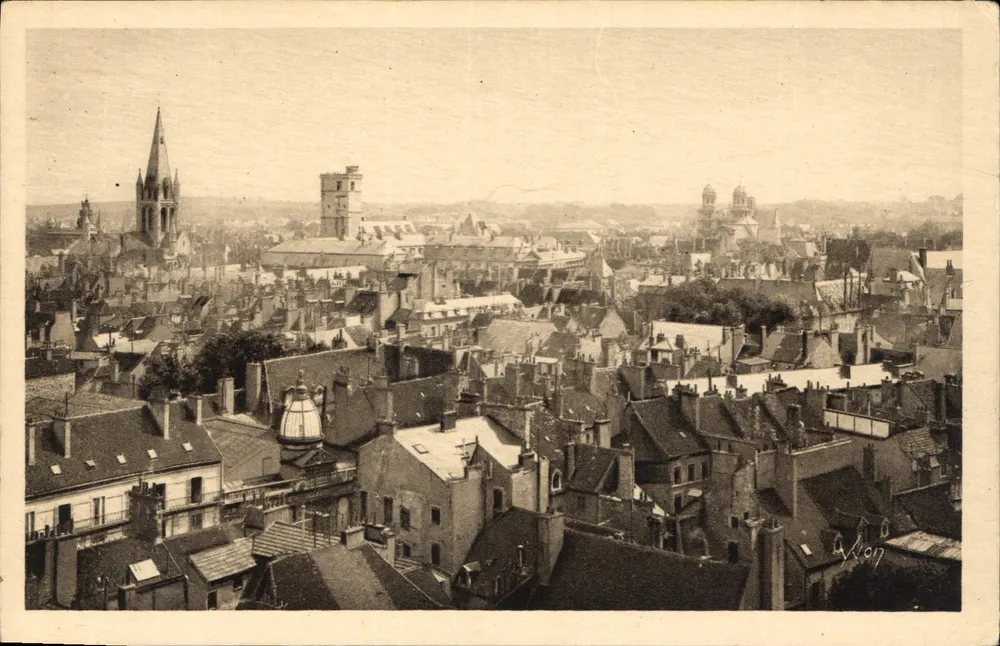 Dijon (Côte-d'Or) — Allgemeiner Blick vom Saint-Jean Kirche — Kunstausgaben 'VY' Paris - Vorderseite