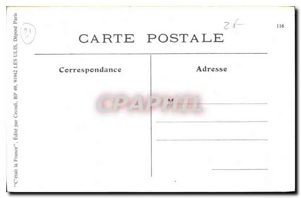 Côte-d'Or - Cena de Colheita - L. V., editor - Verso