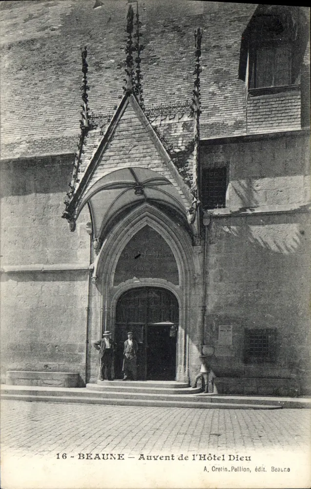 Beaune — Auvvent do Hôtel Dieu — A. Crelin-Pellion, edit. Beaune - Frente