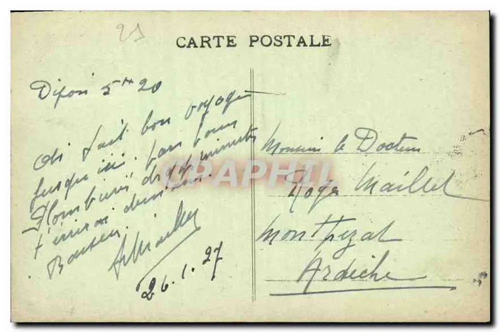 Dijon — Allgemeine Ansicht vom Saint-Michel-Dom — L. V., Verlag - Rückseite