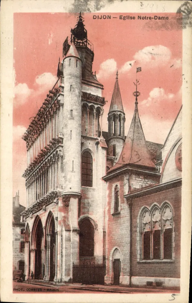 Dijon — Igreja de Nossa Senhora — Fot. Combier - Macon - Frente
