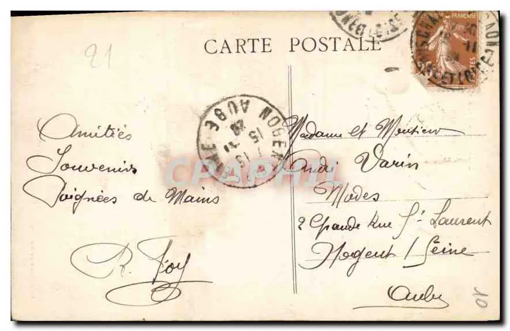 Dijon — Igreja de Nossa Senhora — Fot. Combier - Macon - Verso