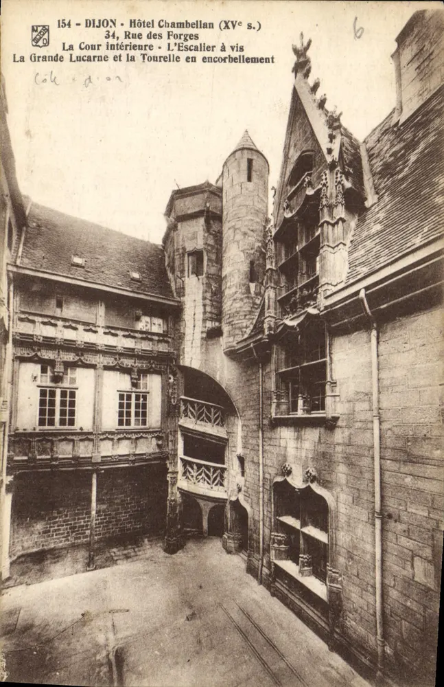 Dijon - Hotel Chambellan (15. Jahrhundert) - 34, Rue des Forges - Vorderseite
